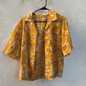 MANGO WOMENS BUTTON DOWN SHIRT